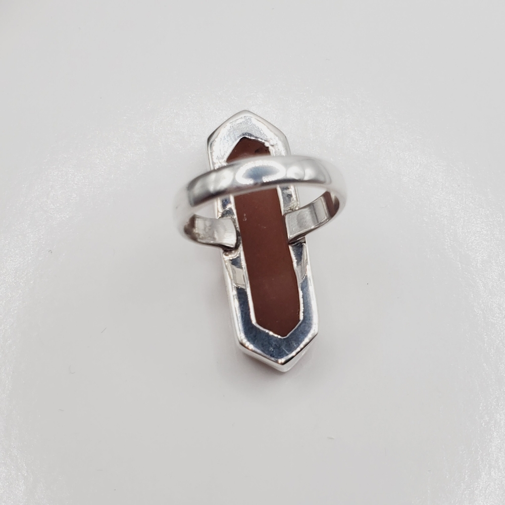 Sunstone 925 Sterling Silver Statement Ring - image 8